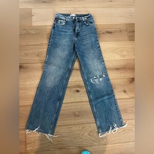 Distressed Blue Jeans by Zara